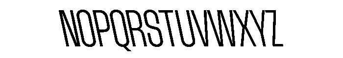 AtSlamCnd LightBackslant Font UPPERCASE