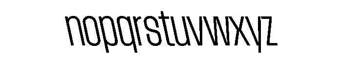 AtSlamCnd LightBackslant Font LOWERCASE