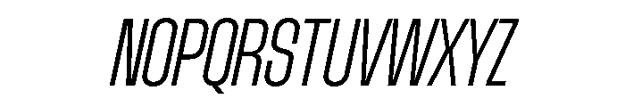 AtSlamCnd LightSlanted Font UPPERCASE