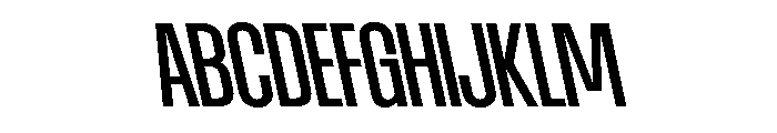 AtSlamCnd MediumBackslant Font UPPERCASE