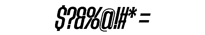 AtSlamCnd MediumSlanted Font OTHER CHARS