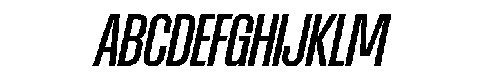 AtSlamCnd MediumSlanted Font UPPERCASE
