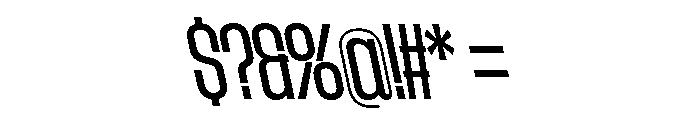 AtSlamCnd RegularBackslant Font OTHER CHARS
