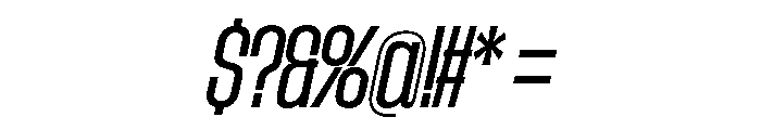 AtSlamCnd RegularSlanted Font OTHER CHARS