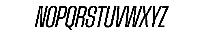 AtSlamCnd RegularSlanted Font UPPERCASE