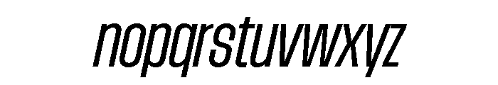 AtSlamCnd RegularSlanted Font LOWERCASE