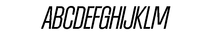 AtSlamCnd RetinaSlanted Font UPPERCASE