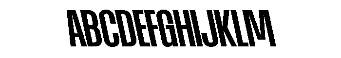 AtSlamCnd SemiboldBackslant Font UPPERCASE