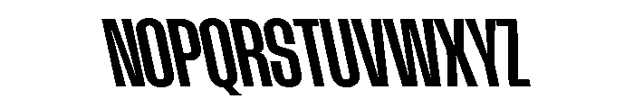 AtSlamCnd SemiboldBackslant Font UPPERCASE