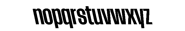 AtSlamCnd SemiboldBackslant Font LOWERCASE