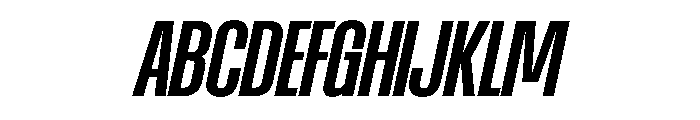 AtSlamCnd SemiboldSlanted Font UPPERCASE