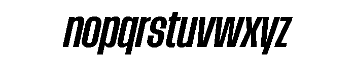 AtSlamCnd SemiboldSlanted Font LOWERCASE