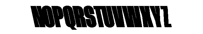 AtSlamCnd SuperBackslant Font UPPERCASE