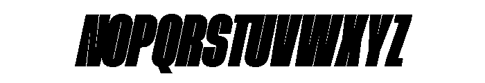 AtSlamCnd SuperSlanted Font UPPERCASE