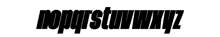 AtSlamCnd SuperSlanted Font LOWERCASE