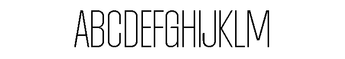AtSlamCnd Thin Font UPPERCASE