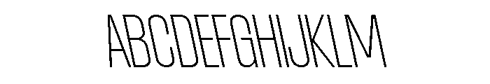 AtSlamCnd ThinBackslant Font UPPERCASE
