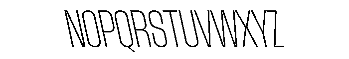 AtSlamCnd ThinBackslant Font UPPERCASE
