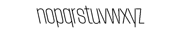 AtSlamCnd ThinBackslant Font LOWERCASE