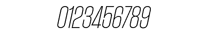AtSlamCnd ThinSlanted Font OTHER CHARS