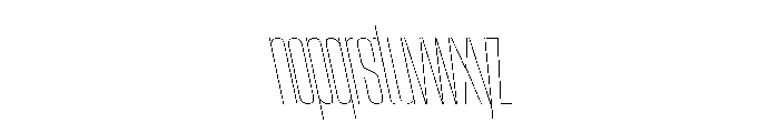 AtSlamXCnd AirBackslant Font LOWERCASE