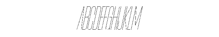 AtSlamXCnd AirSlanted Font UPPERCASE
