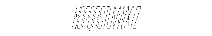 AtSlamXCnd AirSlanted Font UPPERCASE