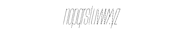 AtSlamXCnd AirSlanted Font LOWERCASE