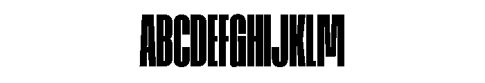 AtSlamXCnd Black Font UPPERCASE
