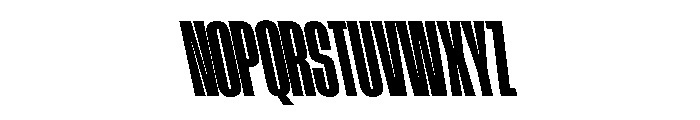 AtSlamXCnd BlackBackslant Font UPPERCASE