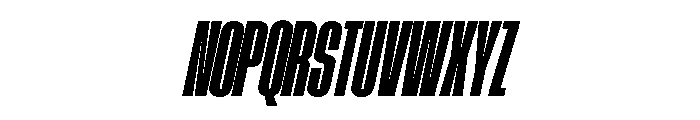 AtSlamXCnd BlackSlanted Font UPPERCASE