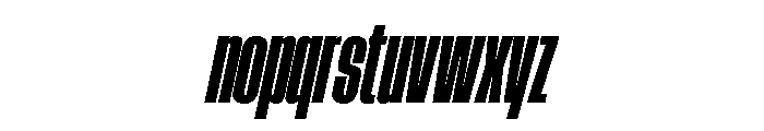 AtSlamXCnd BlackSlanted Font LOWERCASE