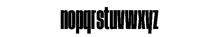 AtSlamXCnd Black Font LOWERCASE