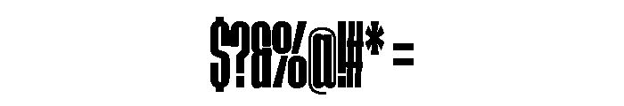 AtSlamXCnd Bold Font OTHER CHARS