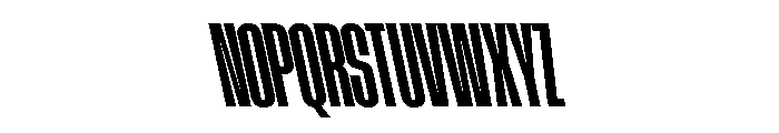 AtSlamXCnd BoldBackslant Font UPPERCASE