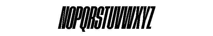 AtSlamXCnd BoldSlanted Font UPPERCASE