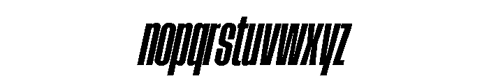 AtSlamXCnd BoldSlanted Font LOWERCASE