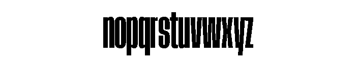 AtSlamXCnd Bold Font LOWERCASE