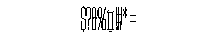 AtSlamXCnd Light Font OTHER CHARS