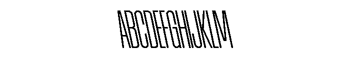 AtSlamXCnd LightBackslant Font UPPERCASE