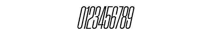 AtSlamXCnd LightSlanted Font OTHER CHARS