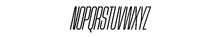 AtSlamXCnd LightSlanted Font UPPERCASE