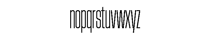 AtSlamXCnd Light Font LOWERCASE