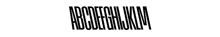 AtSlamXCnd MediumBackslant Font UPPERCASE