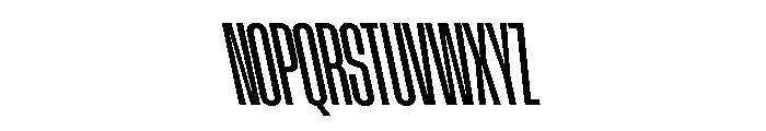 AtSlamXCnd MediumBackslant Font UPPERCASE