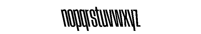 AtSlamXCnd MediumBackslant Font LOWERCASE