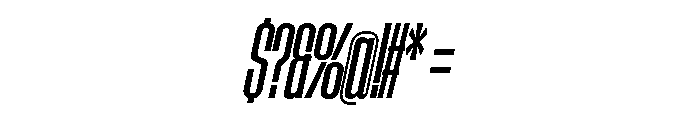 AtSlamXCnd MediumSlanted Font OTHER CHARS