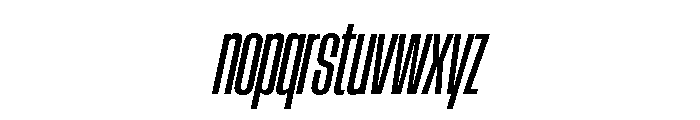 AtSlamXCnd MediumSlanted Font LOWERCASE