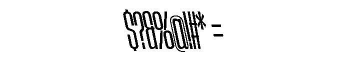 AtSlamXCnd RegularBackslant Font OTHER CHARS