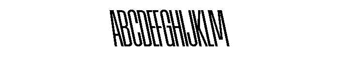 AtSlamXCnd RegularBackslant Font UPPERCASE